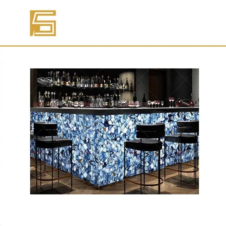 New Design Led Marble Table Lumi Stone Solar Panal