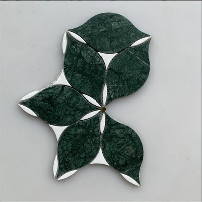Mużajk tal-Irħam Aħdar Discount Tile tal-Mużajk tal-Irħam